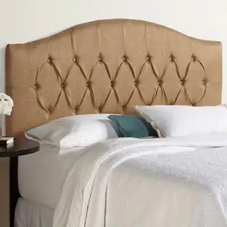 Humble + Haute Halifax Golden Brown Arched Upholstered Headboard