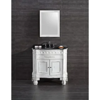 OVE Decors York 36-inch Single Sink Bathroom Vanity with Granite Top