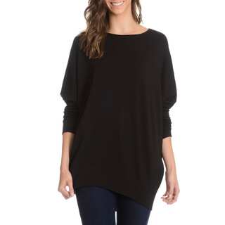 Chelsea and Theodore Women's Long Dolman Sleeve Oversized Top