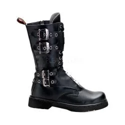 Men's Demonia Defiant 302 Boot Black Vegan Leather