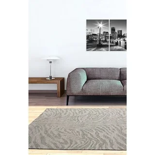 Ecarpetgallery Portico Beige Grey Animal Print Rug (4' x 6')