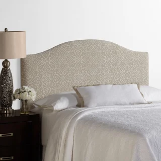 Humble + Haute Parker Taupe/Ivory Arched Upholstered Headboard