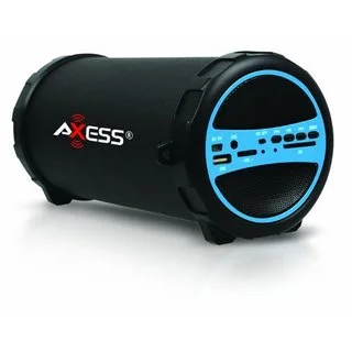 Axxess SPBT1031-BL Blue Indoor/ Outdoor Portable Bluetooth Hi-Fi Cylinder Speaker with SD Card/ USB Input