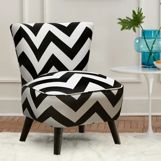 Skyline Furniture Upholstered Chair in Zippy Black-White