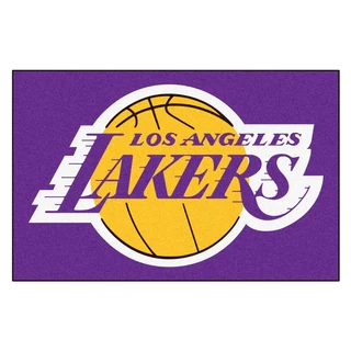 Fanmats Los Angeles Lakers Black Nylon Starter Mat (1'6 x 2'5)