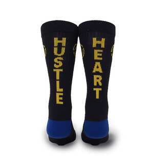 Inspyr Socks, Hustle Heart Athetic Lifestyle Crew Sock Large