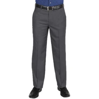 Dockers Essentials Men's Cross Hatch Flat Front Straight Fit Lt Grey Pant