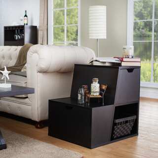Furniture of America Simone Modern Tiered Storage End Table