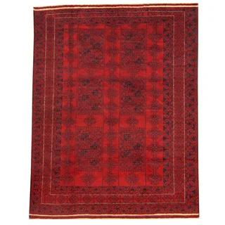 Herat Oriental Afghan Hand-knotted Tribal Balouchi Wool Rug (6' x 7'9)