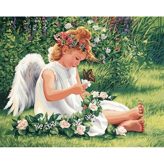 Paint Works Paint By Number Kit 20inX16inDarling Angel
