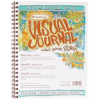 Strathmore Visual Journal Watercolor 9inX12in34 Sheets