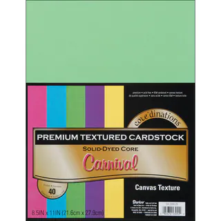 Core'dinations Value Pack Cardstock 8.5inX11in 40/PkgCarnival Textured
