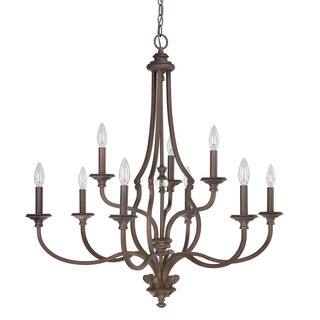 Capital Lighting Leigh Collection 9-light Burnished Bronze Chandelier