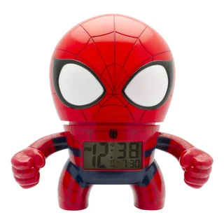 BulbBotz Marvel Kid's Light Up Spider-Man Clock