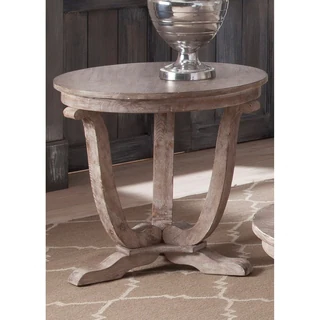Greystone Mill Stone Washed Round End Table