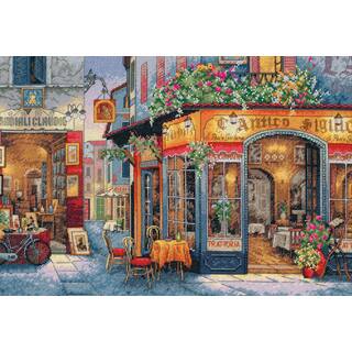Gold Collection European Bistro Counted Cross Stitch Kit16inX11in 16 Count
