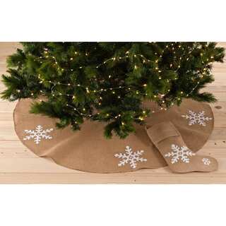 Snowflake Design Stocking or Tree Skirt