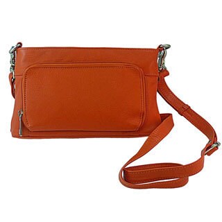 Pielino Leather Multi-Pocket Organizer Small Crossbody Bag