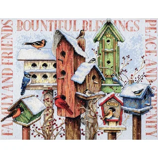 Winter Housing Counted Cross Stitch Kit18inX15in 14 Count
