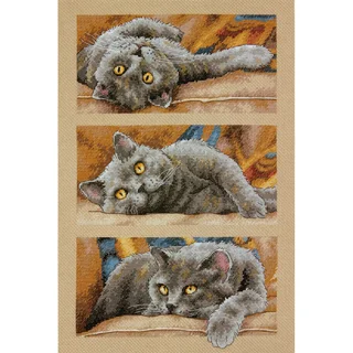 Max The Cat Counted Cross Stitch Kit10inX15in 14 Count