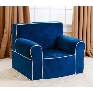 ABBYSON LIVING Kids Oversized Navy Blue Everywhere Chair