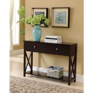 K and B Console Table, Dark Cherry