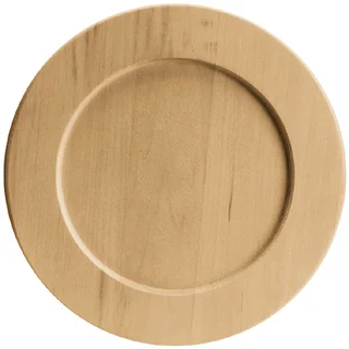 Basswood Round Plate9.5inX9.5in