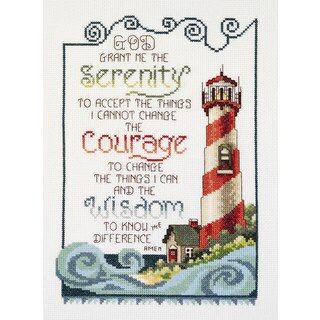 Serenity Lighthouse Counted Cross Stitch Kit7inX10in 14 Count