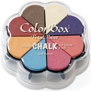 ColorBox Fluid Chalk Petal Point Option Ink Pad 8 ColorsSoft Pastels