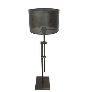 Aurelle Home Terry Metal Grid Adjustable Table Lamp