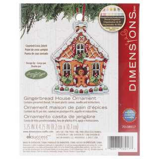 Susan Winget Gingerbread House Counted Cross Stitch Kit3.25inX4.25in 14 Count Plastic Canvas