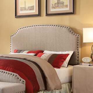 Furniture of America Emira Adjustable King-size Flax Upholstered Headboard