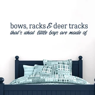 Bows Racks and Deer Tracks 36-inch x 6-inch Vinyl Wall Decal