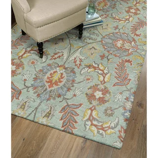 Christopher Agra Mint Hand-Tufted Rug (9'0 x 12'0)