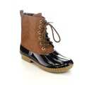 AXNY DYLAN Women's Lace-up Two-tone Calf Rain Duck Boots Run Half Size Small
