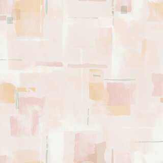 Peach Abstract Watercolor Geometric Wallpaper
