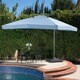 Outdoor Merida 9.8-foot Canopy Umbrella with Base by Christopher Knight Home