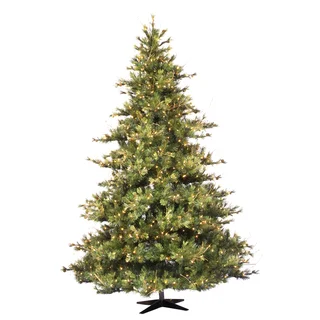10 Foot x 76 Inches Mixed Country Pine tree with 1450 Clear Dura-Lit Lights