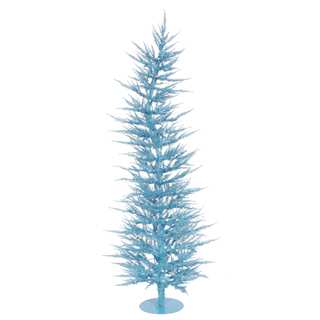 3' x 17" Sky Blue Laser Tree with 50 Blue Mini Lights and 445 PVC Tips
