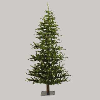 7' x 41" Minnesota Pine Half Tree with 300 Clear Dura-Lit Lights