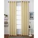 ATI Home Chatra Faux Silk Grommet Top Panel Curtains