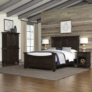 Home Styles Prairie Home Bed, Two Night Stands, and Chest
