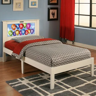 LightHeaded Beds Montgomery White Twin Bed by Lifetime
