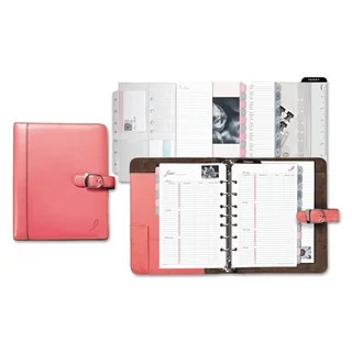 Day-Timer Pink Ribbon Pink/White Loose-Leaf Organizer Starter Set