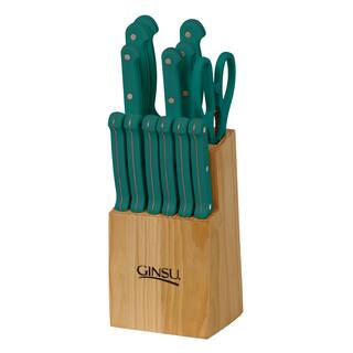 Ginsu Essential Series 14-piece Oceania Teal Cutlery Set