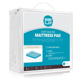Assure Sleep Cozy Quilted Hypoallergenic Mattress Pad