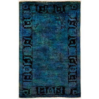 Ziegler Hand Knotted Area Rug - 3x5 Blue