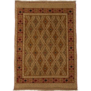 Barjasta Hand Knotted Area Rug - 3x5 Beige