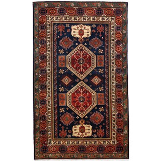 Shirvan Hand Knotted Area Rug - 4x6 Blue