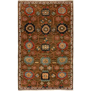 Ziegler Hand Knotted Area Rug - 4x6 Brown